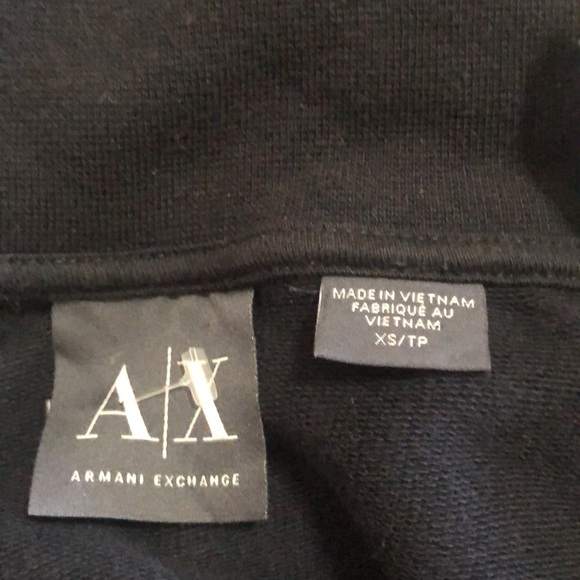 Armani Exchange black zip up jacket, size XS - Picture 11 of 12